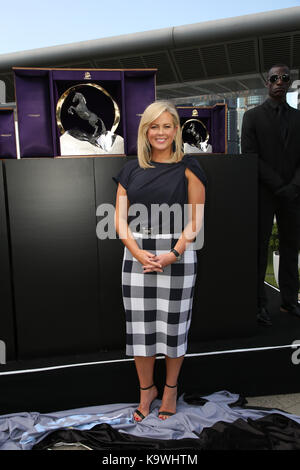 Sydney, Australia. 22 September 2017. Pictured: Samanthan Armytage. Channel 7 Sunrise Presenter Samantha Armytage hosted the unveiling of The Everest, Stock Photo
