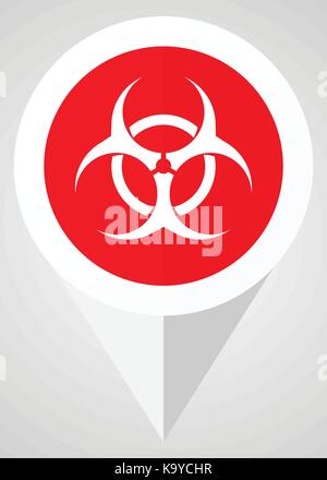 Map pointer with vaccine. Pin Point Syringe. Vector stock illustration ...