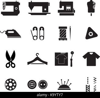 Sewing icon Stock Vector