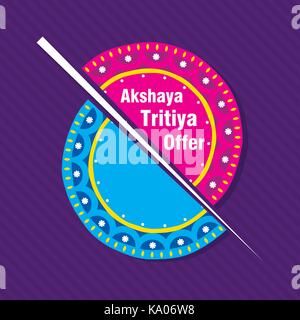 creative vector illustration of akshaya tritiya festival offer template Stock Vector