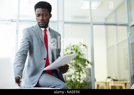 White Collar Worker Using Laptop Stock Photo