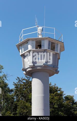 Former watchtower of the GDR, Baltic Sea Border Tower, Baltic resort Kühlungsborn, Mecklenburg-Western Pomerania, Germany Stock Photo