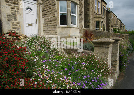 Garden,Nunney Road, Frome, UK Stock Photo