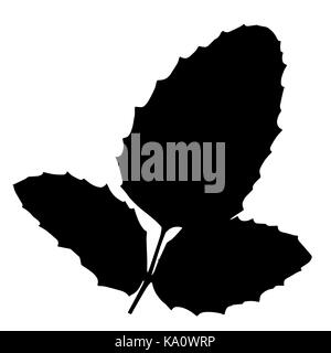 Naturalistic autumn leaves on White. Vector Illustration. Stock Vector