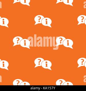 Question and exclamation speech bubbles pattern seamless Stock Vector