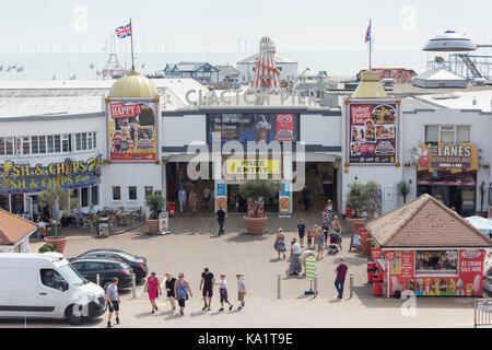 Clacton-on-Sea, Essex. Entrance to the pier September 2011 Stock Photo ...