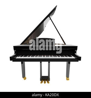 Grand piano isolated on the white background. Stock Photo