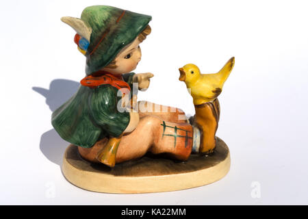 Goebel Hummel products.Hummel Figurine Boy Yellow Bird Photo - Alamy