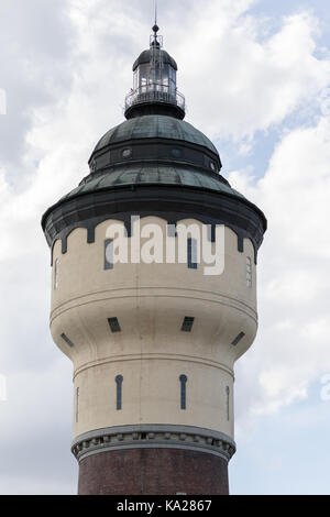 Pilsen, Czech Republic - August 16, 2017: Lighthouse tower in the Pilsner Urquell beer factory Stock Photo