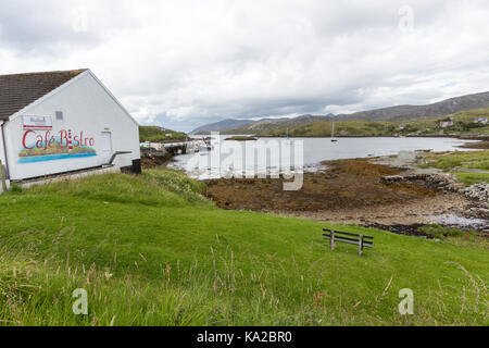 North Harbour Bistro, Scalpay, Isle of Scalpay, Outer Hebrides, Isle of Harris, Scotland Stock Photo