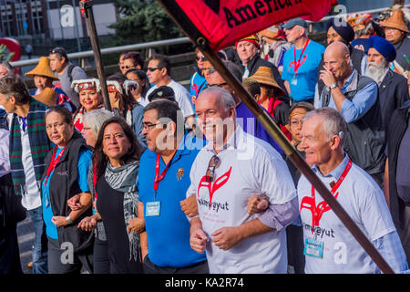 Vancouver, Canada. 24th Sep, 2017. British Columbia Premier, John Horgan at the Walk for Reconciliation, Vancouver, British Columbia, Canada. Credit: Michael Wheatley/Alamy Live News Stock Photo