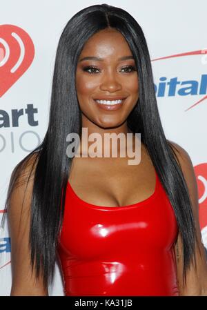 Keke Palmer on stage for iHeartRadio Music Festival and Daytime Village - SAT 2, T-Mobile Arena, Las Vegas, NV September 23, 2017. Photo By: JA/Everett Collection Stock Photo