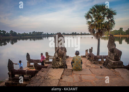 Sras Srang, Angkor Archaeological Park, Siem Reap, Cambodia Stock Photo