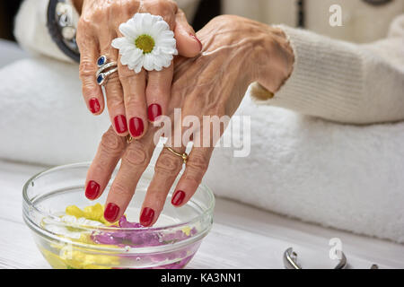 Woman Hands Receiving Hand Scrub Peeling Stock Photo 436761442