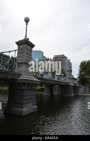 The Public Public Garden in Boston's Back Bay Stock Photo