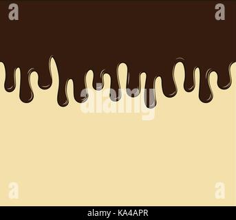 delicious chocolate meting vector Stock Vector