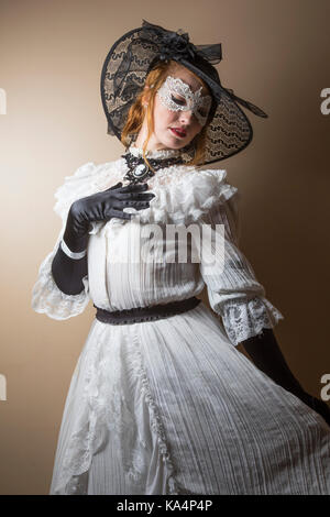 Labyrinth Masquerade costume ball at the Millenium Biltmore Hotel, downtown Los Angeles, California, USA Stock Photo