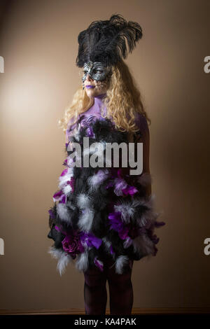 Labyrinth Masquerade costume ball at the Millenium Biltmore Hotel, downtown Los Angeles, California, USA Stock Photo