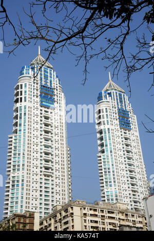 The Imperial twin towers residential skyscraper complex, tallest building in India, tardeo, mumbai, maharashtra, India, Asia - RMM 258612 Stock Photo