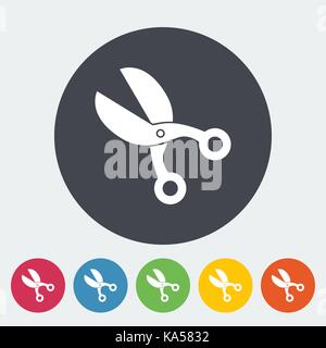 Scissors icon. Stock Vector