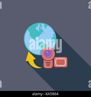 Upload video Stock Vector
