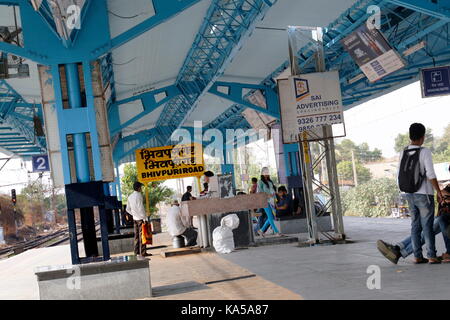 bhivpuri railway station, thane, maharashtra, India, Asia Stock Photo