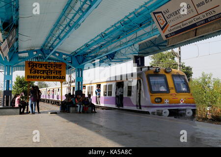 bhivpuri railway station, thane, maharashtra, India, Asia Stock Photo