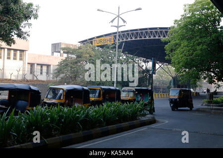 Turbhe railway station, Navi Mumbai, maharashtra, India, Asia Stock Photo