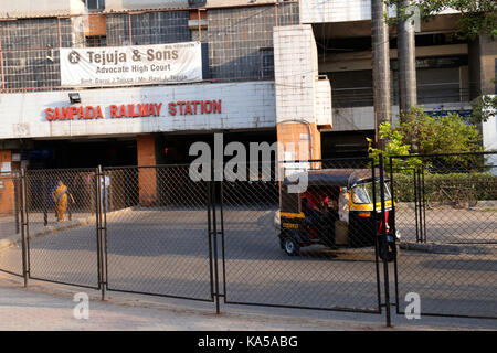 sanpada railway station, Navi Mumbai, maharashtra, India, Asia Stock Photo