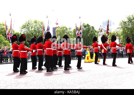 guard parade Buckingham palace, london, united kingdom Stock Photo