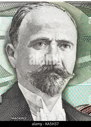 Francisco Ignacio Madero portrait from old Mexican money Stock Photo