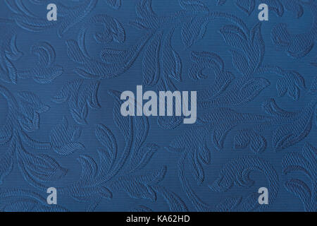 Background image of blue color with embossed pattern. Stock Photo