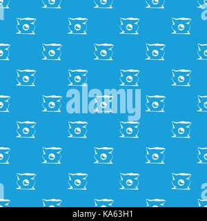 Crumpled bag of chips pattern seamless blue Stock Vector
