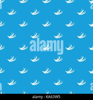 Banana peel pattern seamless blue Stock Vector