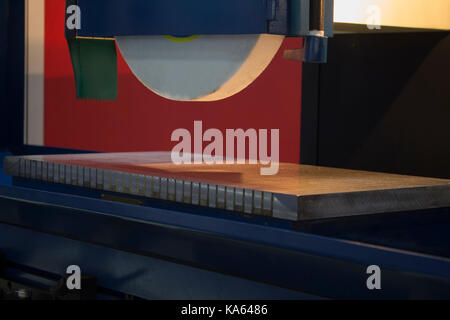 high precision horizontal grinding CNC machine;side view Stock Photo