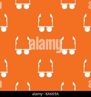 Glasses with black round lenses pattern seamless Stock Vector