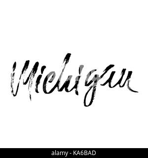 Pittsburgh hand drawn modern brush lettering text. Vector illustration logo  for print and advertising. Stock Vector