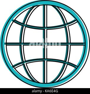 earth globe diagram icon image  Stock Vector