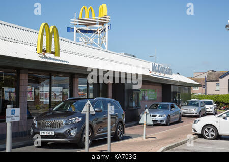 McDonald's Drive-thru, Barrow-in-Furness Stock Photo