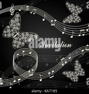 Musical design elements Stock Vector