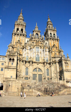 Santiago Cathedral (St James cathedral), Santiago de Compostela, Galicia. Spain. Stock Photo