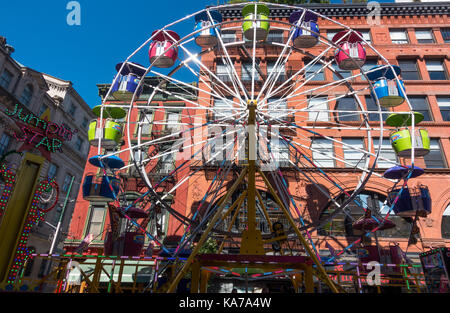 A ferris wheel at the 2017 Feist of San Gennaro  in Little Italy in New York City Stock Photo
