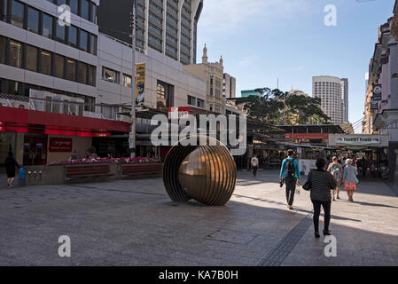 Main shopping pecient in Queen Street in Brisbane, Queensland, Australia Stock Photo