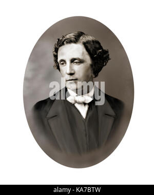 Lewis Carroll, 1832 - 1898, English Writer, Mathematician, Logician, Photographer, Anglican Deacon Stock Photo