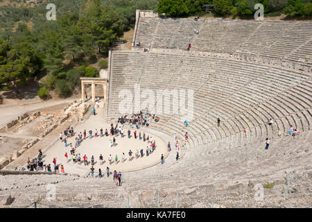 Ancient Theatre, Epidaurus, Peloponnese, Greece, UNESCO World Heritage ...