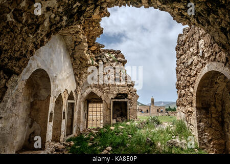 Abandoned village in Dereiçi, Turkey Stock Photo