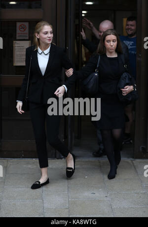 Oxford University Student Lavinia Woodward (left) Leaving Oxford Crown ...