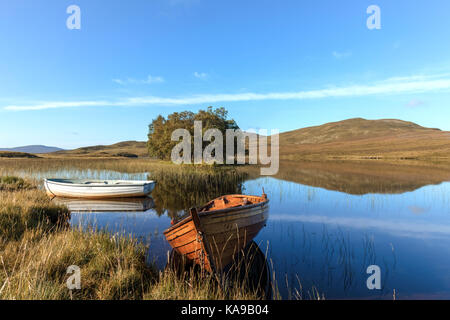 Loch Awe, Assynt, Sutherland, Scotland, United Kingdom Stock Photo