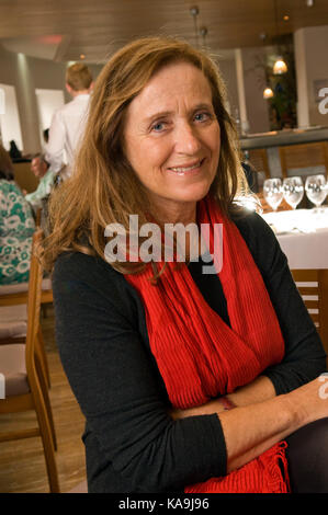 Jill Stein, former wife of Rick Stein and co owner of  the Seafood Restaurant, Padstow. Stock Photo