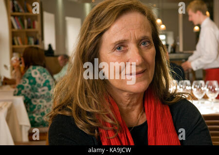 Jill Stein, former wife of Rick Stein and co owner of  the Seafood Restaurant, Padstow. Stock Photo